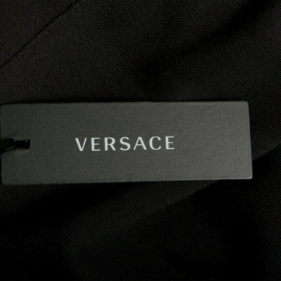 Versace Men's Black & White Logo Medusa Head Sweat Track Pants US M IT 50 - Picture 5 of 6